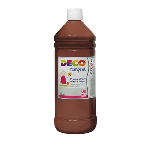 Tempera in flacone Deco 500 ml - marrone - PF550/28